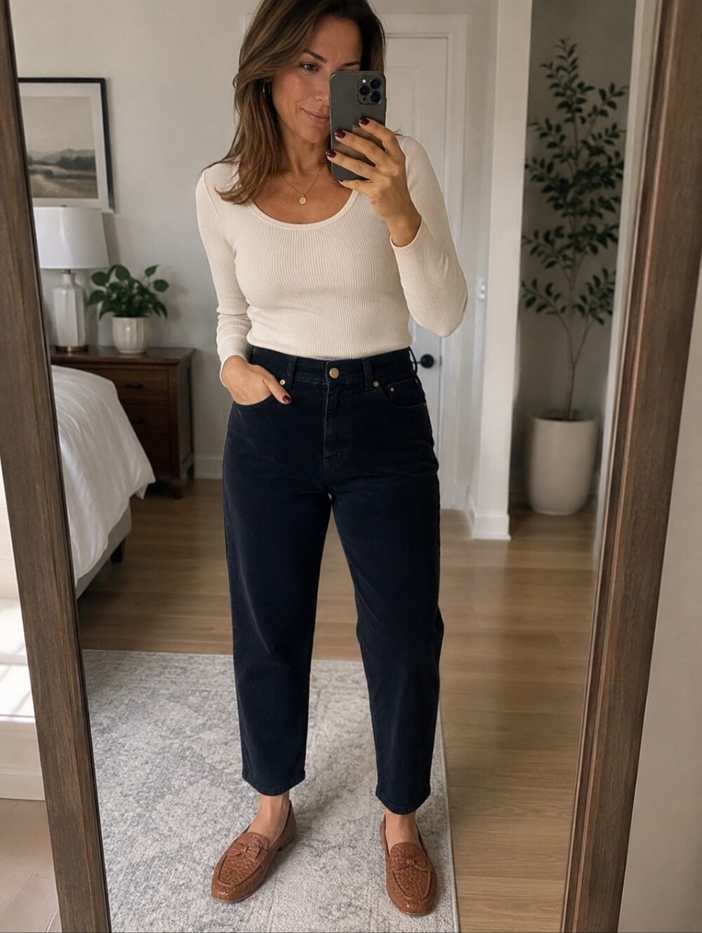 ❤️ 90s VINTAGE BILL BLASS MOM CORDUROY PANTS - HIGH RISE, 10P (30 PETITE)
